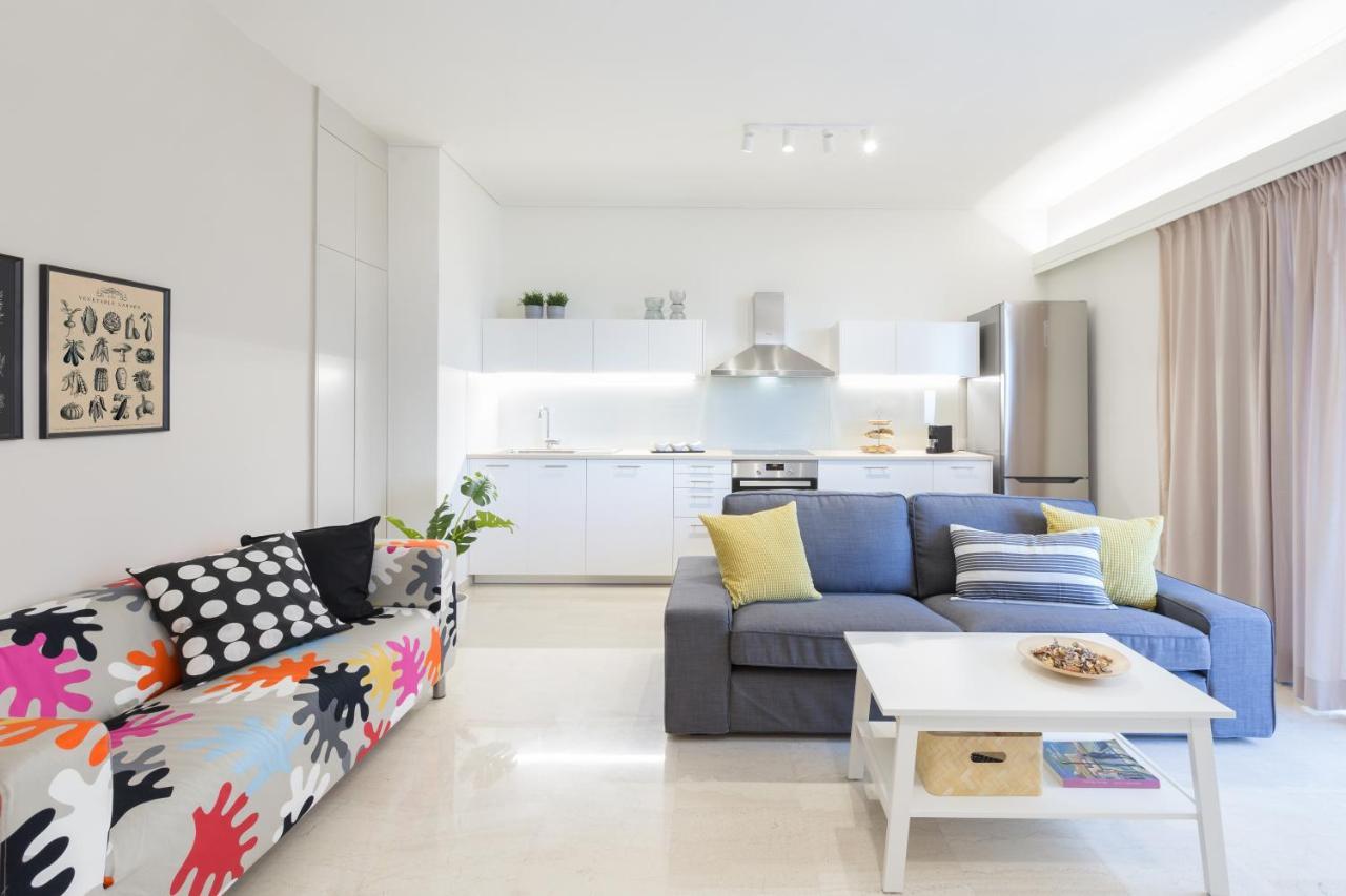 Effie'S Cozy Beach Front Apartment Rethymno  ภายนอก รูปภาพ